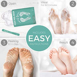 Foot Peel Mask - 2 Pack - For Cracked Heels, Dead Skin & Calluses - Make Your Feet Baby Soft & Get a Smooth Skin, Removes & Repairs Rough Heels, Dry Toe Skin - Exfoliating Peeling Natural Treatment