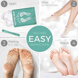 Foot Peel Mask - 2 Pack - For Cracked Heels, Dead Skin & Calluses - Make Your Feet Baby Soft & Get a Smooth Skin, Removes & Repairs Rough Heels, Dry Toe Skin - Exfoliating Peeling Natural Treatment